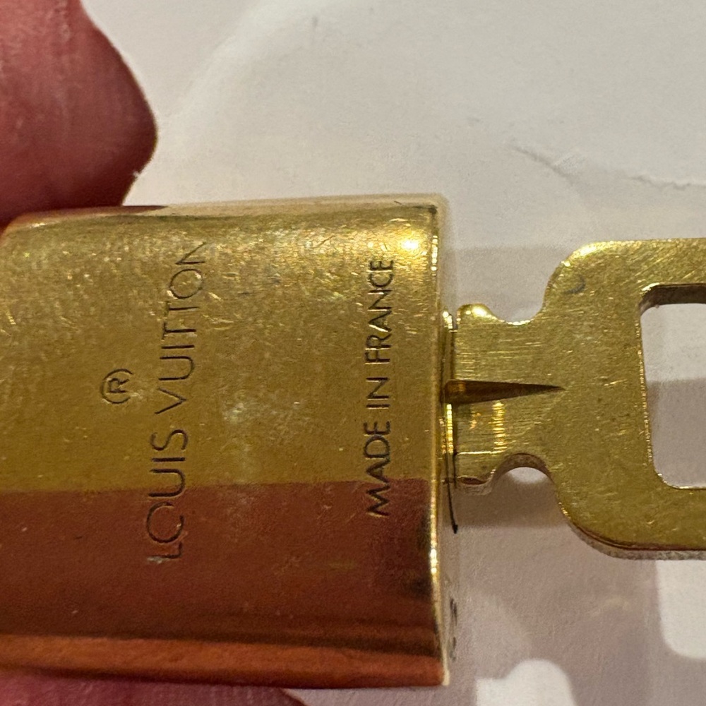 Louis Vuitton Gold-Tone Padlock and Key #321 - Picture 5 of 5